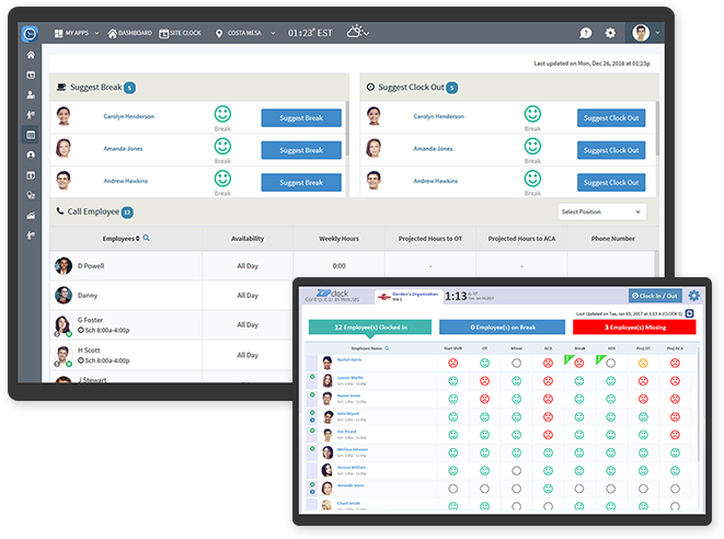 Online Employee Time Clock, Time Tracking, And Schedule - Computer Icon (661x492), Png Download
