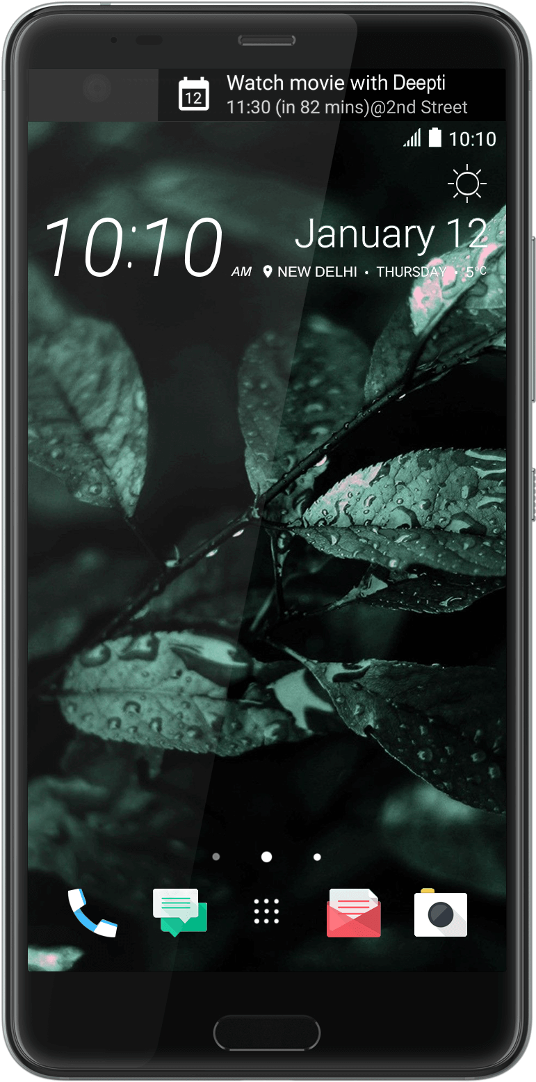 Htc U Ultra White Front (2133x1600), Png Download