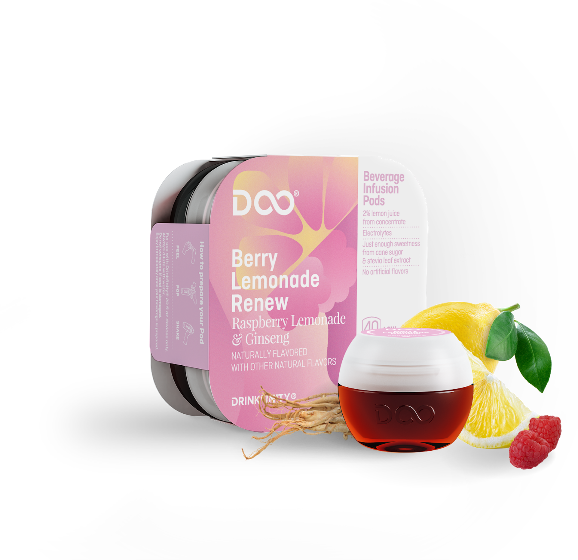 Berry Lemonade Renew - Lemonade (2739x1922), Png Download