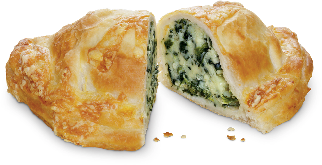 Cheese & Spinach Pastie (1088x700), Png Download