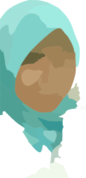 How To Set Use Girl Wearing Hijab Svg Vector (288x591), Png Download