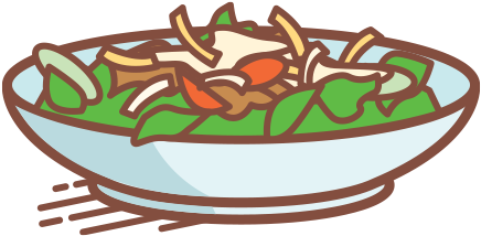 Menu Salad - Dish (1000x360), Png Download