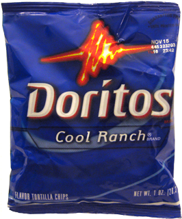 Doritos Cool Ranch - Doritos Cool Ranch Tortilla Chips - 2.75 Oz Bag (400x320), Png Download