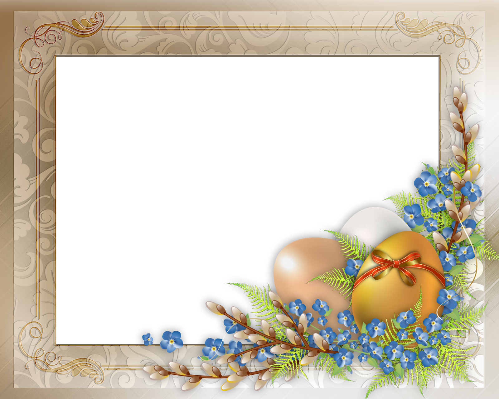 Easter Frames Png Free Download - Easter Frames Png (1600x1280), Png Download