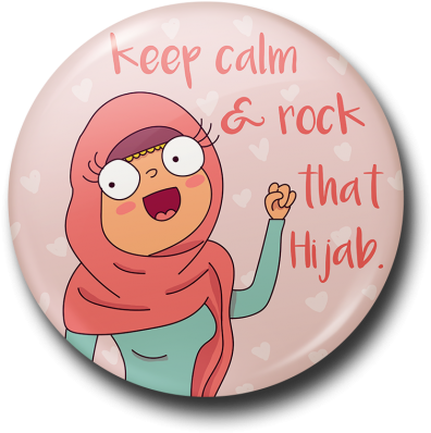 Hijab Badge - Rosa Verlierendes Gewicht, Das 6 Untersetzer (495x500), Png Download