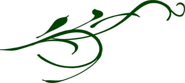 Green Swirl Clip Art Free - Green Leaf Border Clip Art (600x270), Png Download