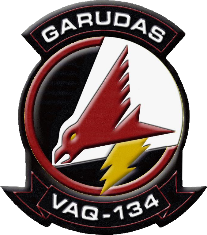 Electronic Attack Squadron 134 Inisgnia 1969 - Vaq 134 Garudas (676x766), Png Download
