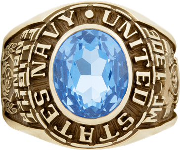 Solid God Navy Ring Us Navy Ring Top - Sailor (400x353), Png Download