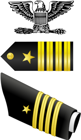 Navy Captain - Navy Lieutenant Rank (322x500), Png Download
