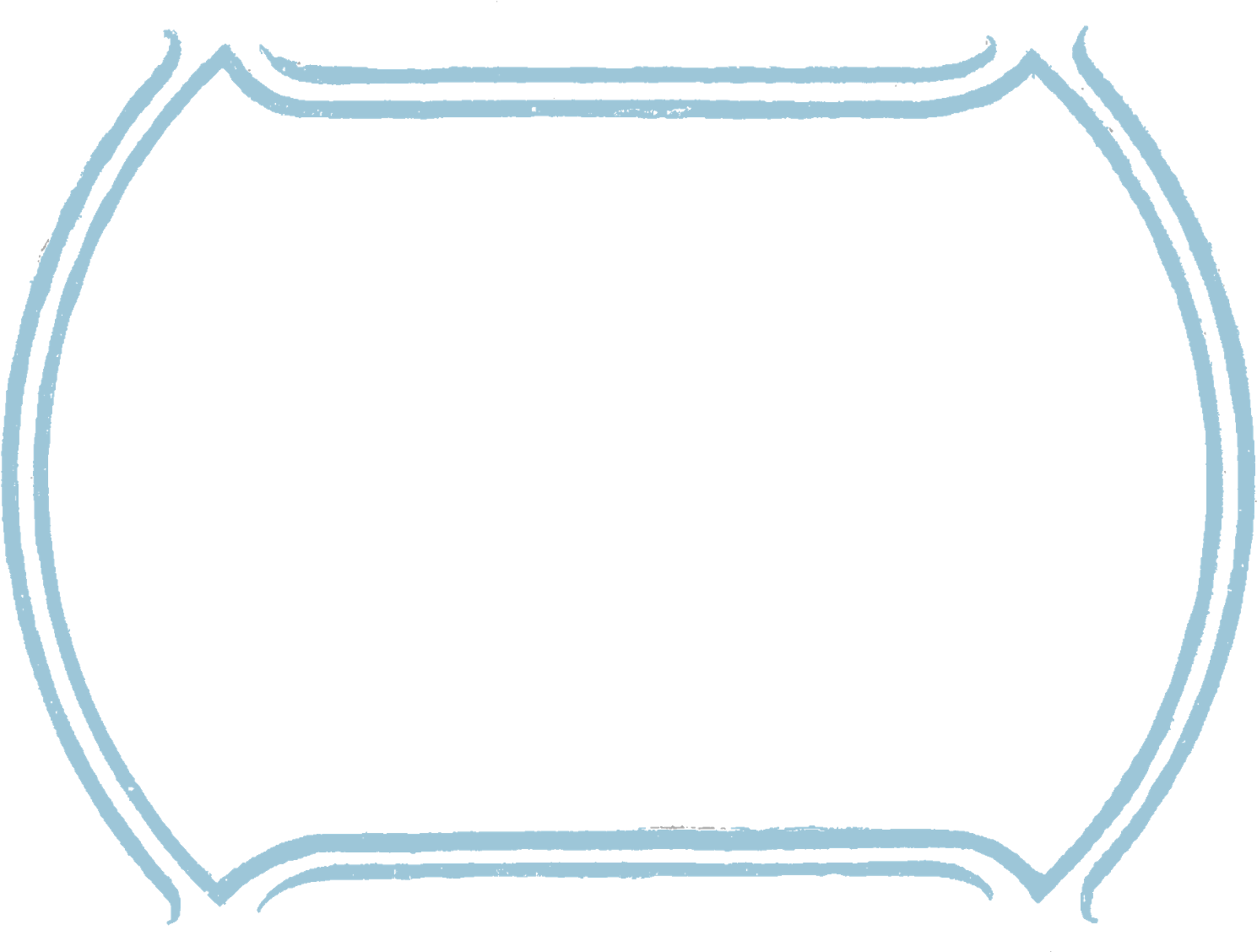 Digital Frame Aquamarine - Shabby Chic Border Png (1600x1221), Png Download