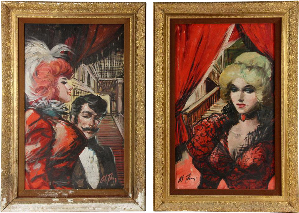 Pair Original Signed Oil Paintings - Picture Frame (955x955), Png Download