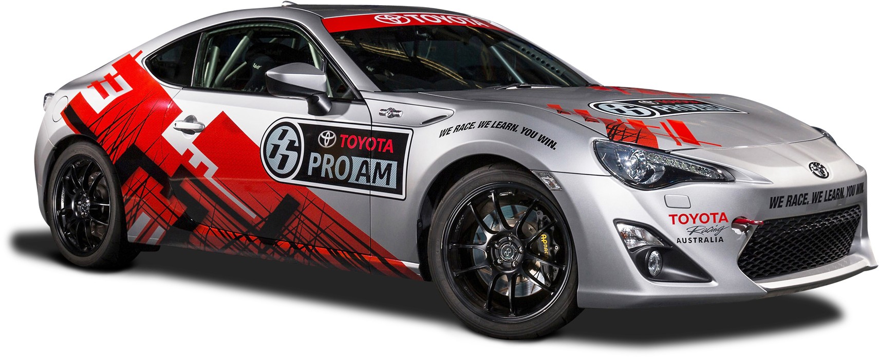 Toyota 86 Pro Am Racing Car Png Image - Toyota Racing Png (1800x777), Png Download