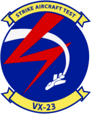 Air Test And Evaluation Squadron 23 Patch 2014 - Naval Strike Aircraft Test Squadron Emblem (315x394), Png Download