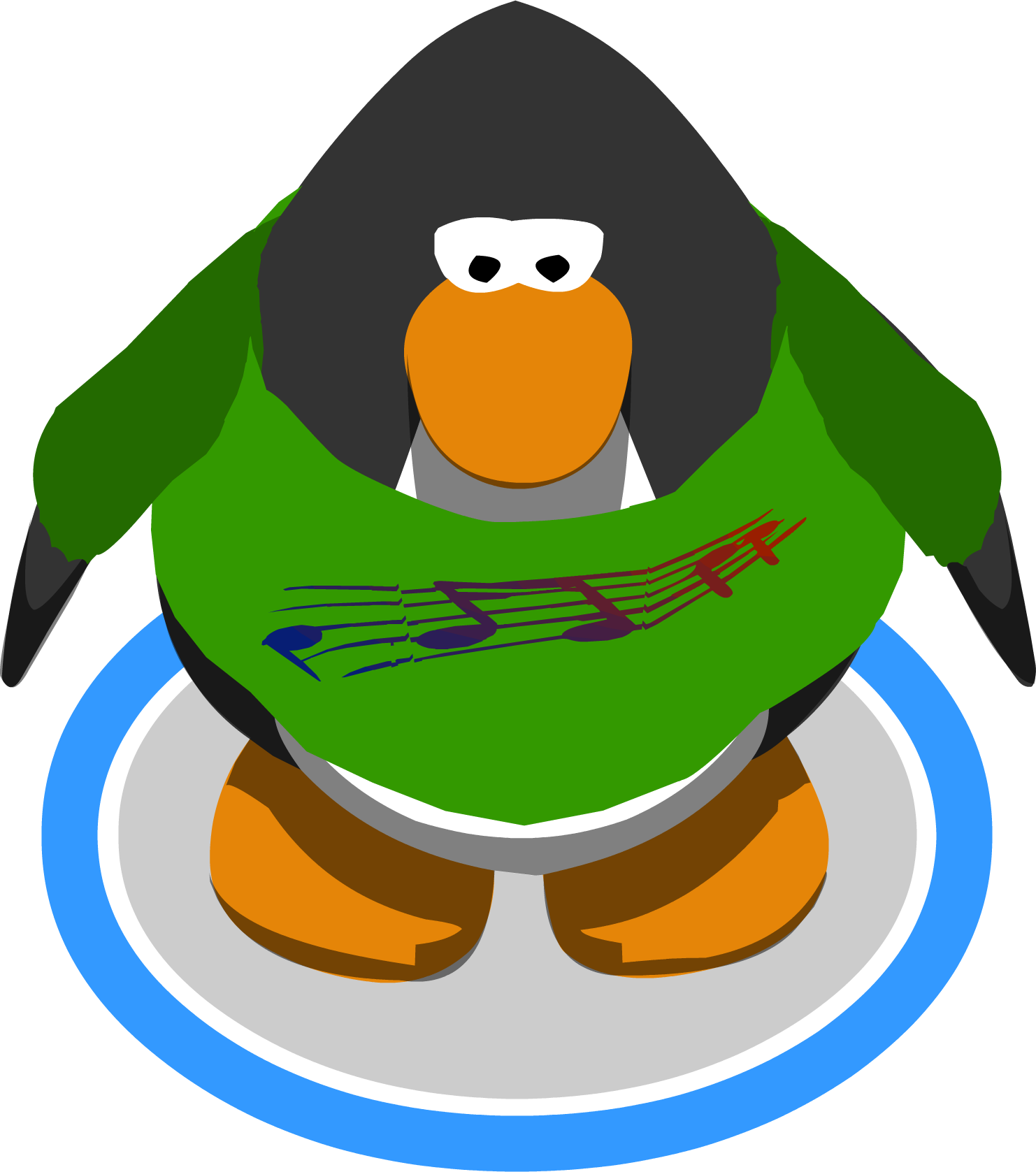 Sound Wave T-shirt Ingame - Club Penguin Rewritten Unreleased (1482x1677), Png Download