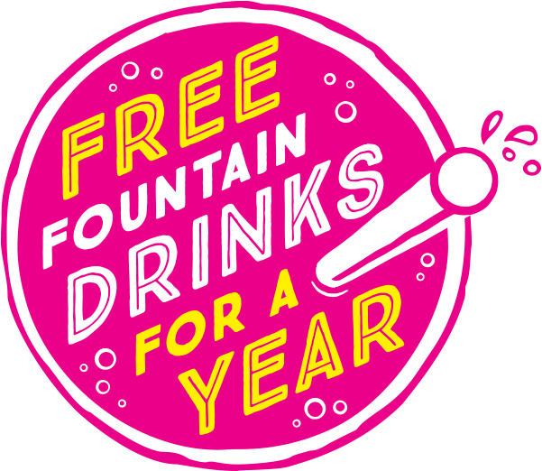 You Could Win Free Fountain Drinks For A Year Fountain - Circle (600x600), Png Download