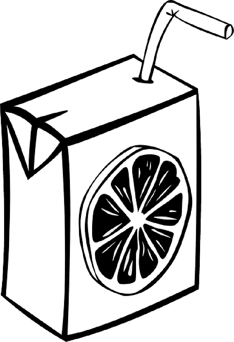 Juice Clipart Food And Drink - Juice Box (684x1000), Png Download