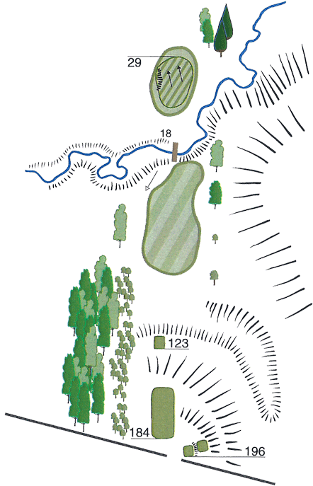 Hole 17 'wellrig Burn' - Diagram (460x700), Png Download