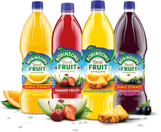 Summer Juice Png Image Background - Robinsons Summer Fruits No Added Sugar 1l (703x545), Png Download