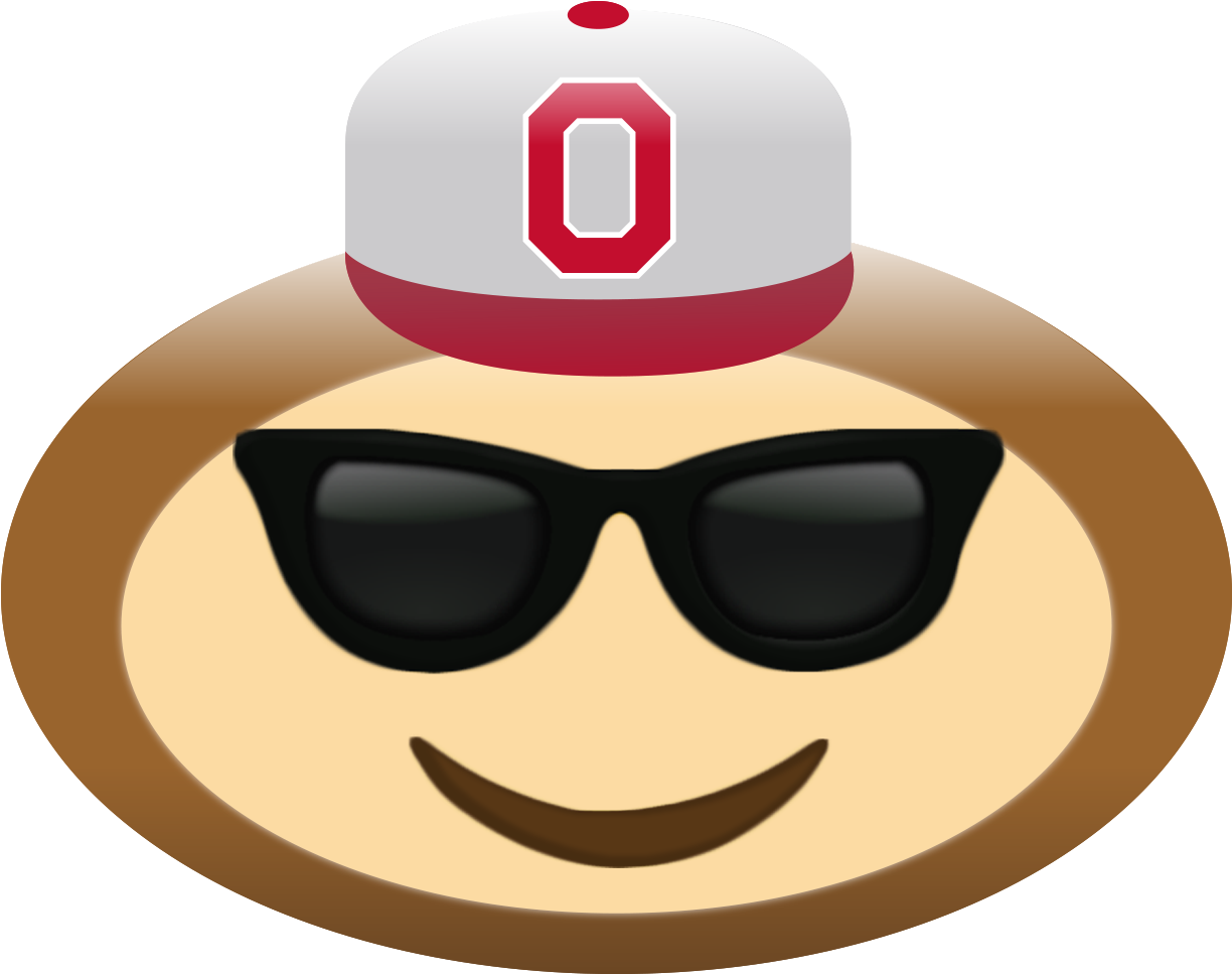 Leaf Svg Ohio State - Ohio State Buckeye Emojis (1500x1500), Png Download