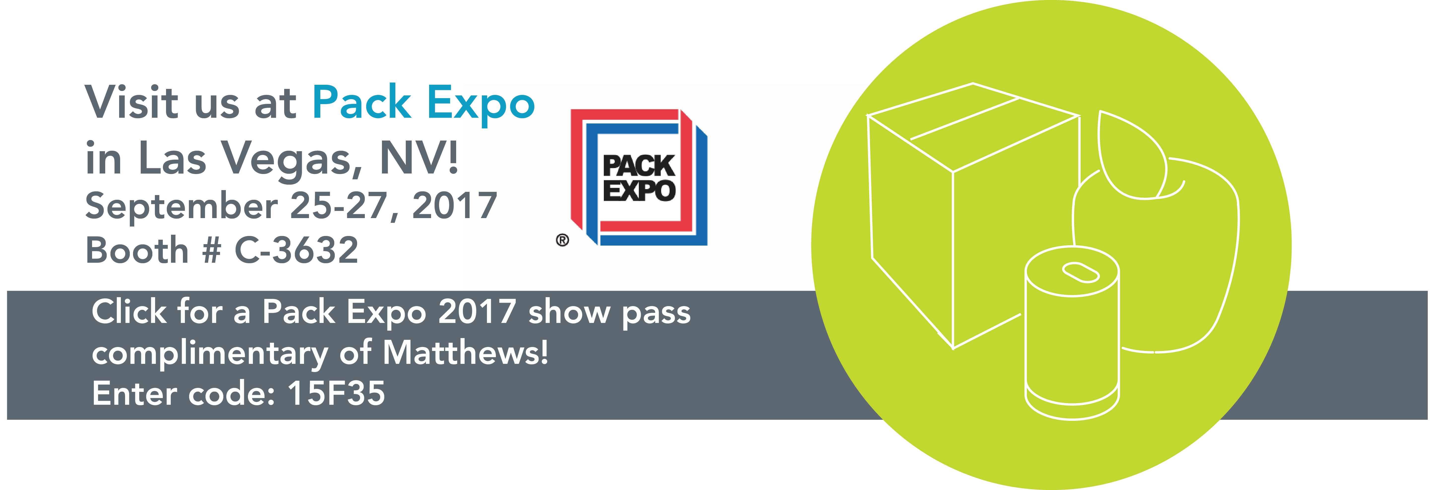 Matthews Marking Systems Showcases Multiple Ways To - Pack Expo 2010 (5762x1977), Png Download