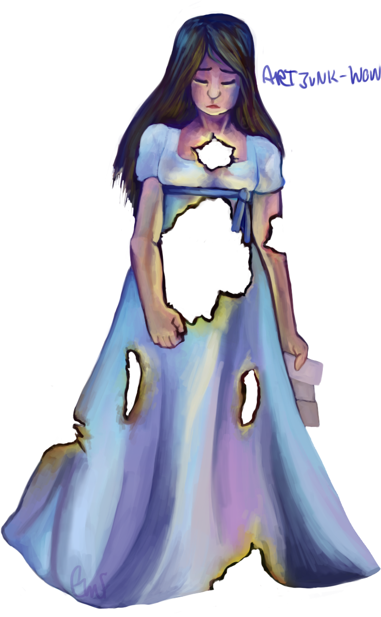 Burn - Eliza Hamilton Musical Fanart (1127x1272), Png Download