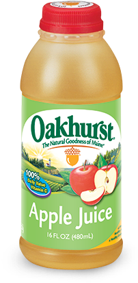 Apple Juice - Oakhurst Dairy (356x448), Png Download