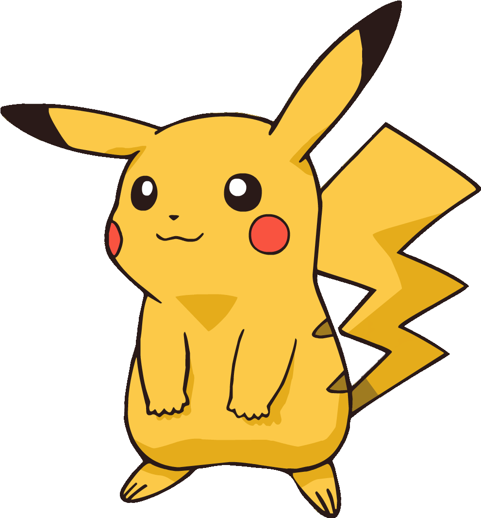 Cute - Pikachu Pokemon (1000x1075), Png Download