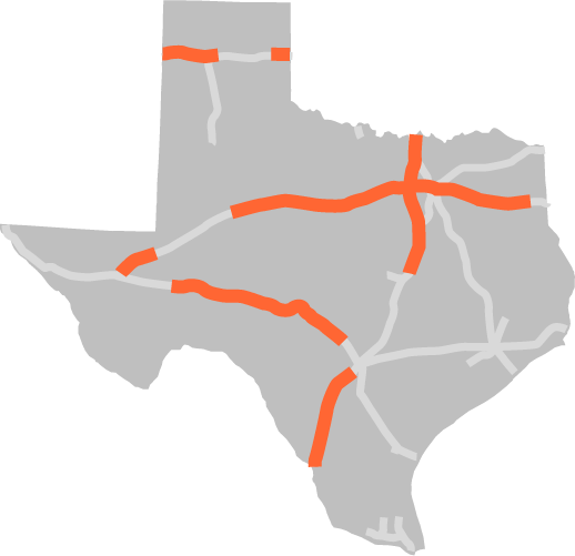 Txdot Projects - Texas (518x501), Png Download