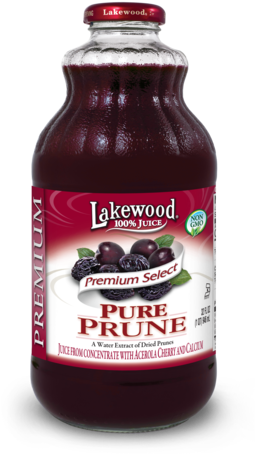 Lakewood Premium Pure Prune Juice, 32 Ounce (pack Of - Lakewood Lakewood Premium Pure Tart Cherry Juice 32 (259x480), Png Download