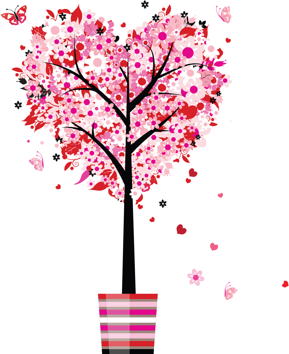 Mothers Day Heart Tree (1200x1200), Png Download