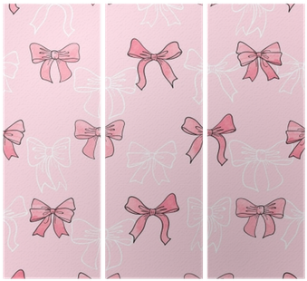 Seamless Watercolor Bows Pattern In Pink Color - Watercolor Painting (400x400), Png Download