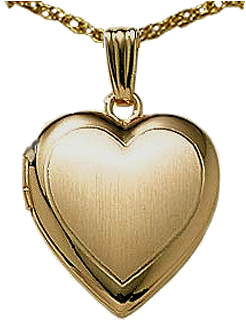 Gold Signet Satin Heart Locket Locket Full Size Png Download Seekpng