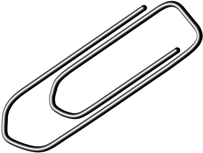 Paper Clip Drawing (600x451), Png Download