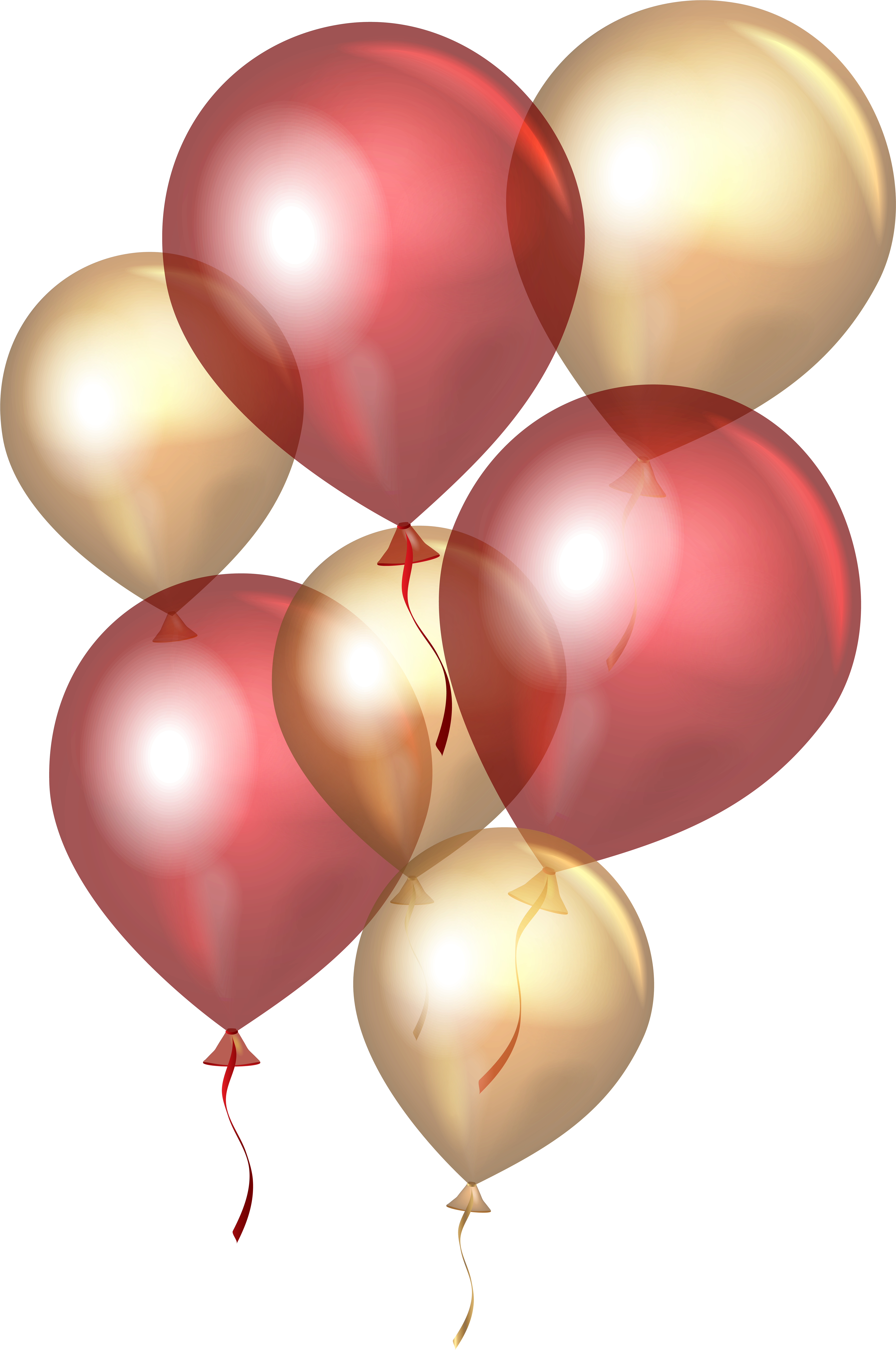 Transparent Red Balloons Png Clip Art Gallery - Balloons Transparent (5311x8000), Png Download