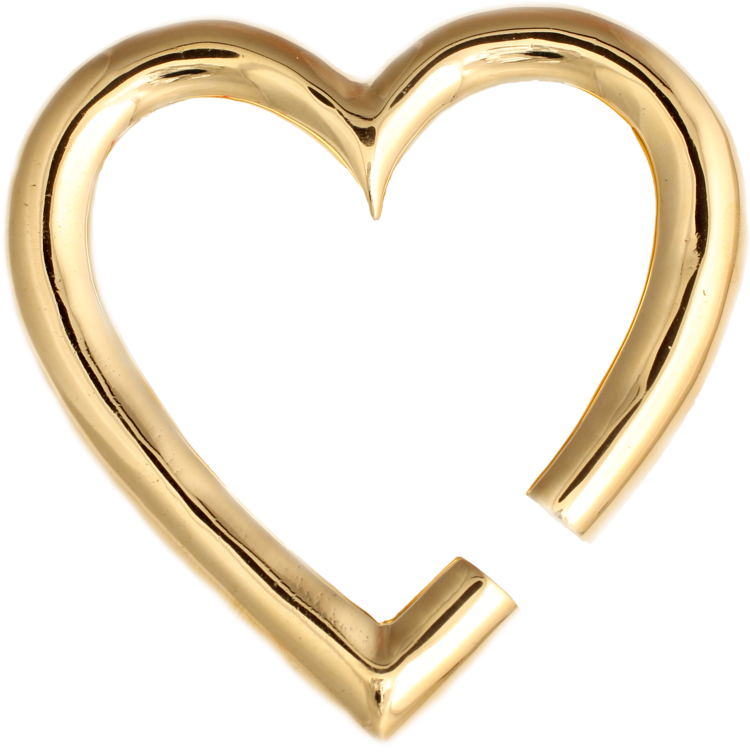 My Broken Heart Large - Transparent Broken Gold Heart (3300x3300), Png Download