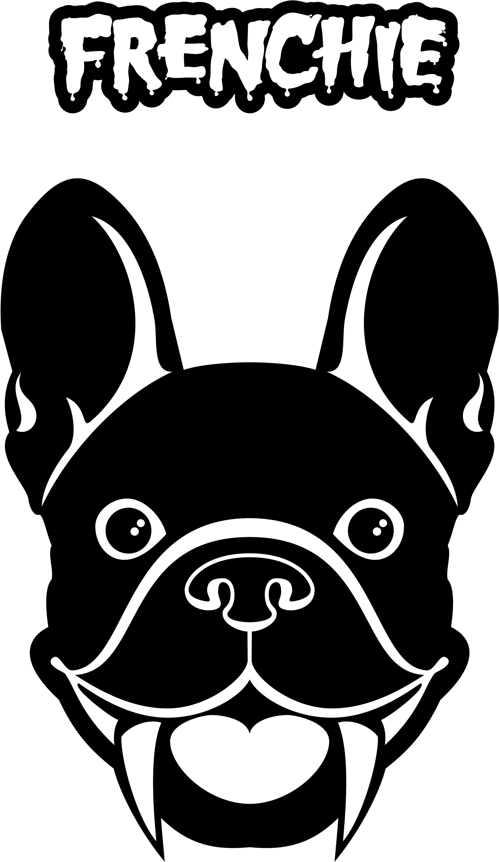 Amazon Clip Bulldog Clip Art Library Library - French Bulldog (1400x1680), Png Download