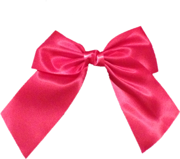 Satin Hot Pink Hot Pink Bow Png - Paper (640x640), Png Download