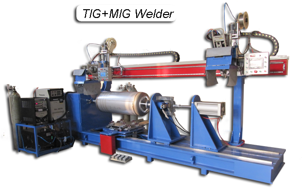 Automated Circumferential Lathe Welder-tig Mig Welding (620x425), Png Download