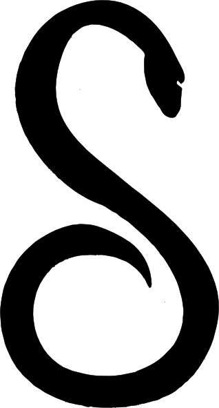 S Snake Svg Clip Arts 318 X 591 Px (318x591), Png Download