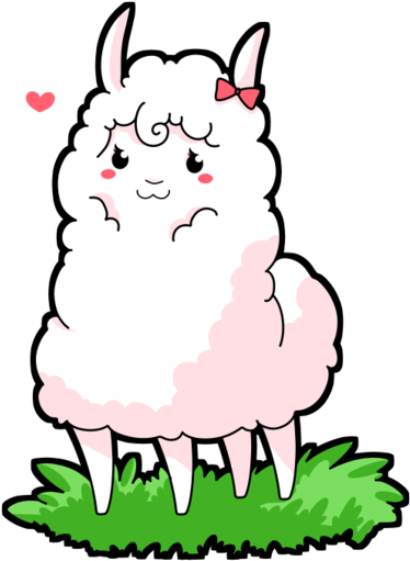 Llama Clipart Kawaii - Cute Alpaca Png (400x566), Png Download