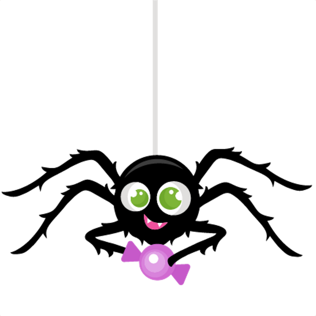 Cute Tumblr Ftestickers - Cute Halloween Spider Clipart (1024x1024), Png Download
