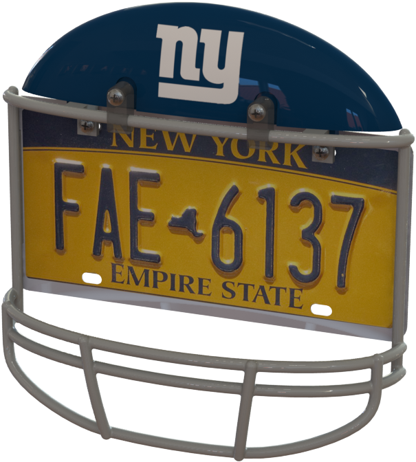 New York Giants Helmet Frame - Logos And Uniforms Of The New York Giants (630x694), Png Download