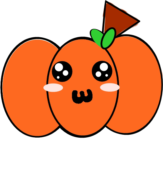 Calabaza Kawaii Png By Martui44 On Clipart Library - Calabaza Kawaii Png (700x719), Png Download