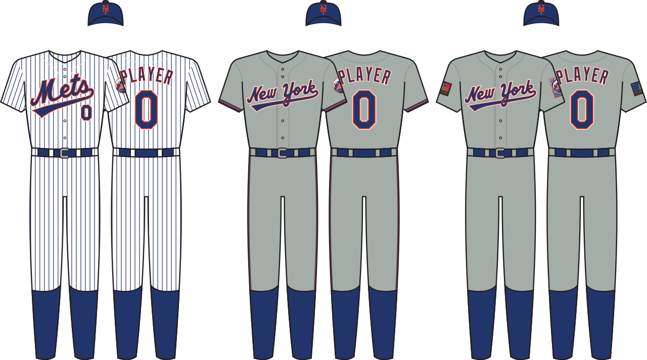 The Mets Made A Brief Overhaul That Lasted From 1993 - Mets Home Road Uniforms (1280x713), Png Download