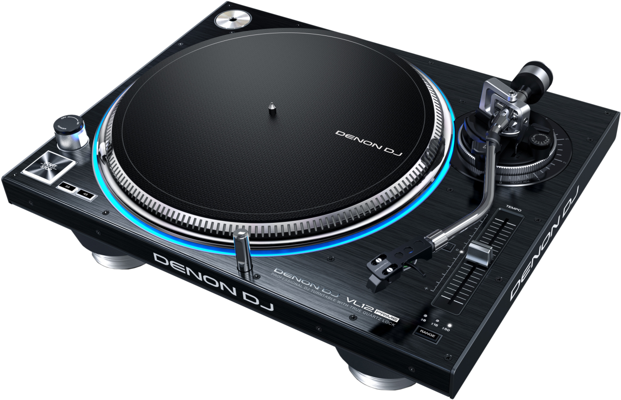 The Denon Dj Vl12 Prime Sets The New Bar Position As - Denon Dj Vl12 Prime Dj Turntable (1600x900), Png Download