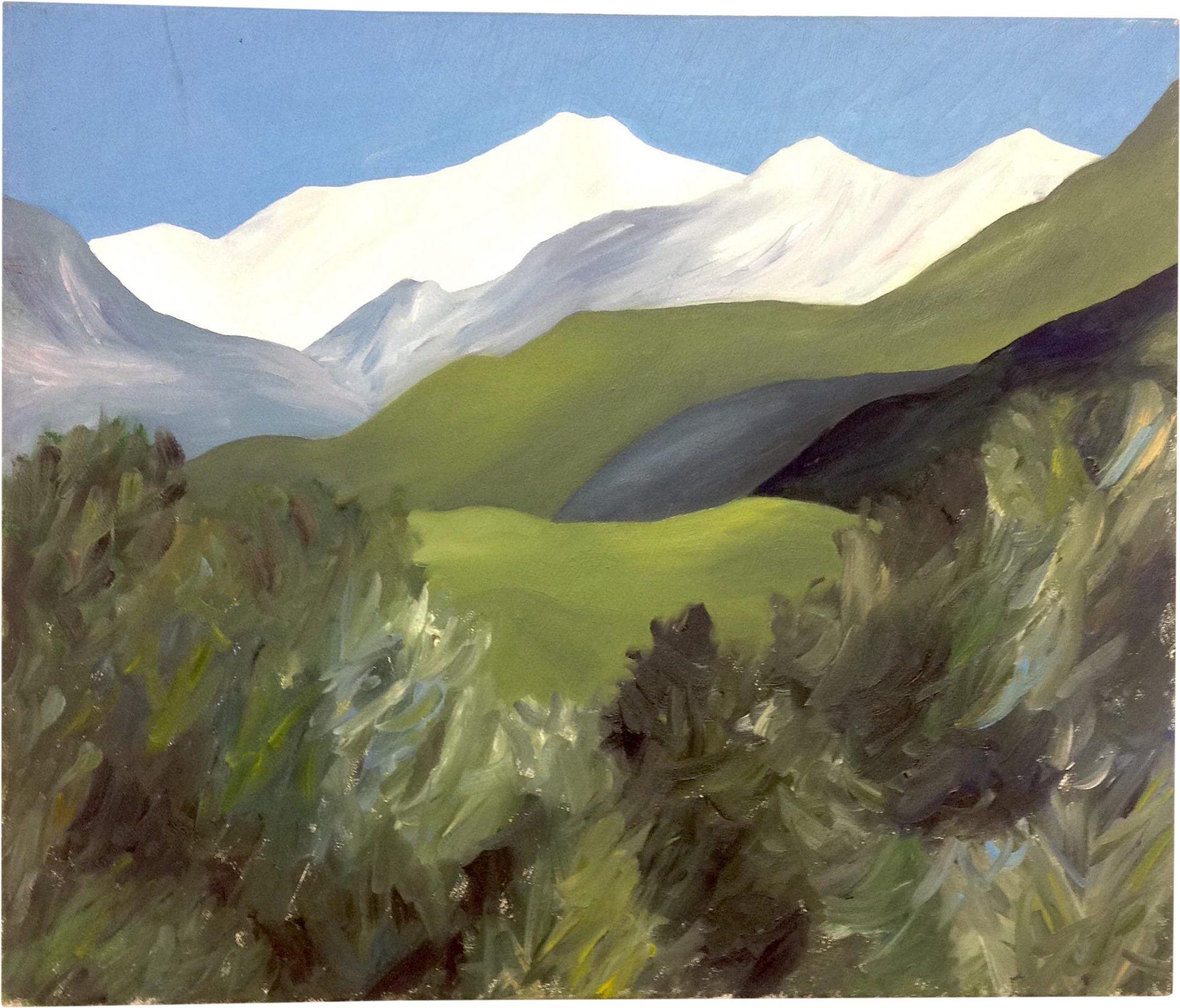 Avery Kelly "view From Mountain Home" Oil On Canvas - Oil Painting (1936x1936), Png Download