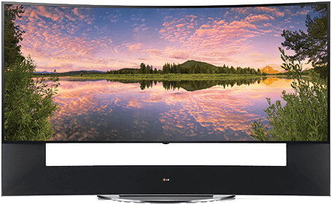 Lg Televisions - 105uc9t - Television Set (470x362), Png Download
