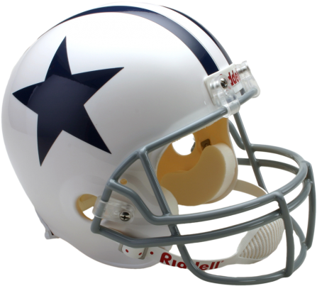 Dallas Cowboys Throwback 1960 To 1963 Full Size Deluxe - Dallas Cowboys First Helmet (475x429), Png Download