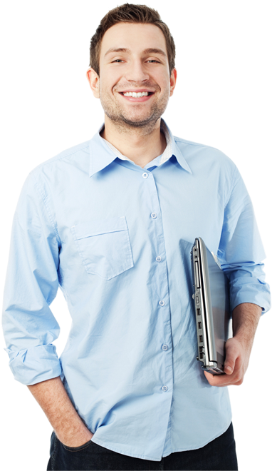 Happy Blue T Business Man - Businessman Hd (400x659), Png Download