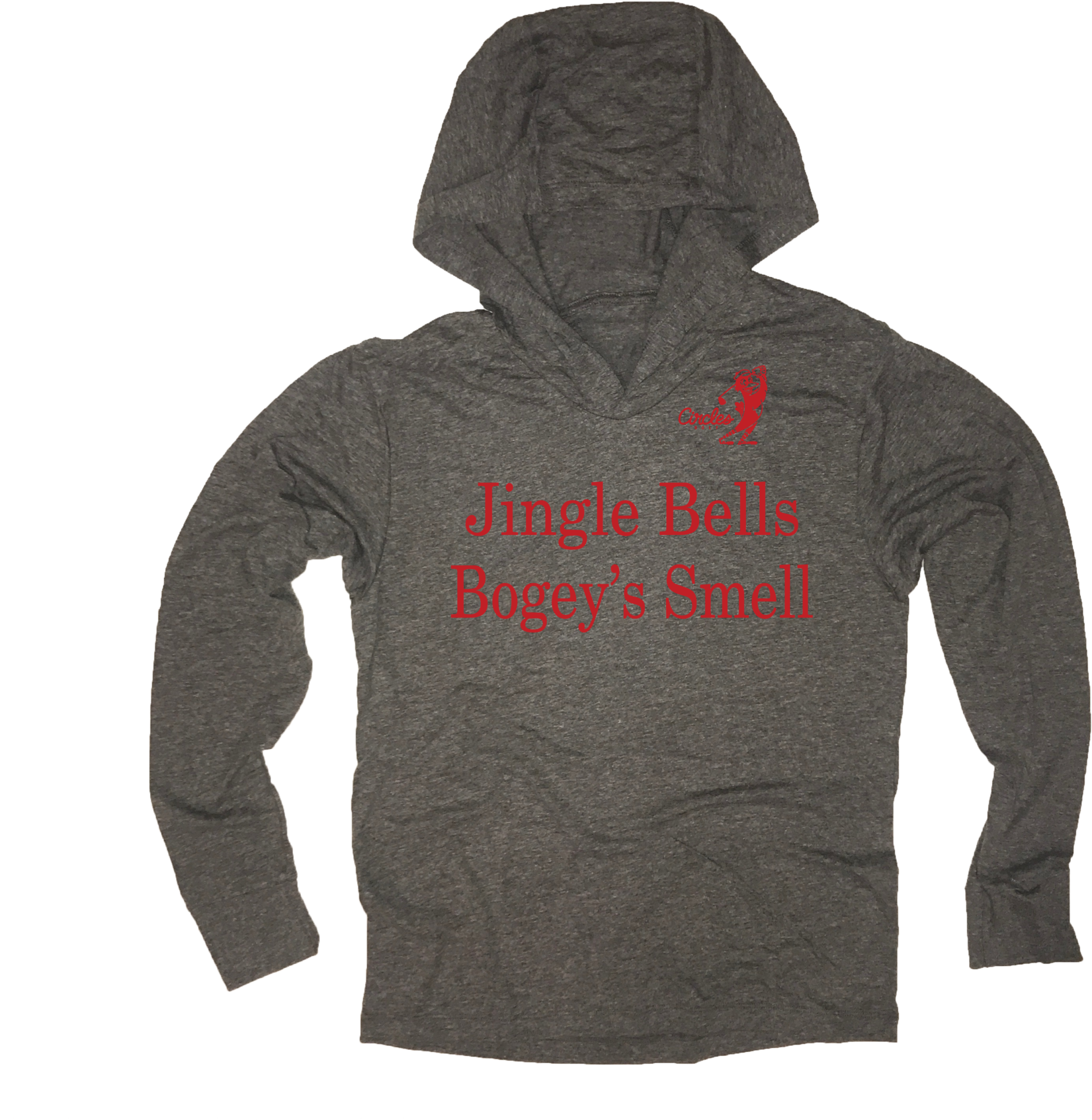 Jingle Bells Bogey's Smell Hooded Sweatshirt - Hoodie (1800x1800), Png Download